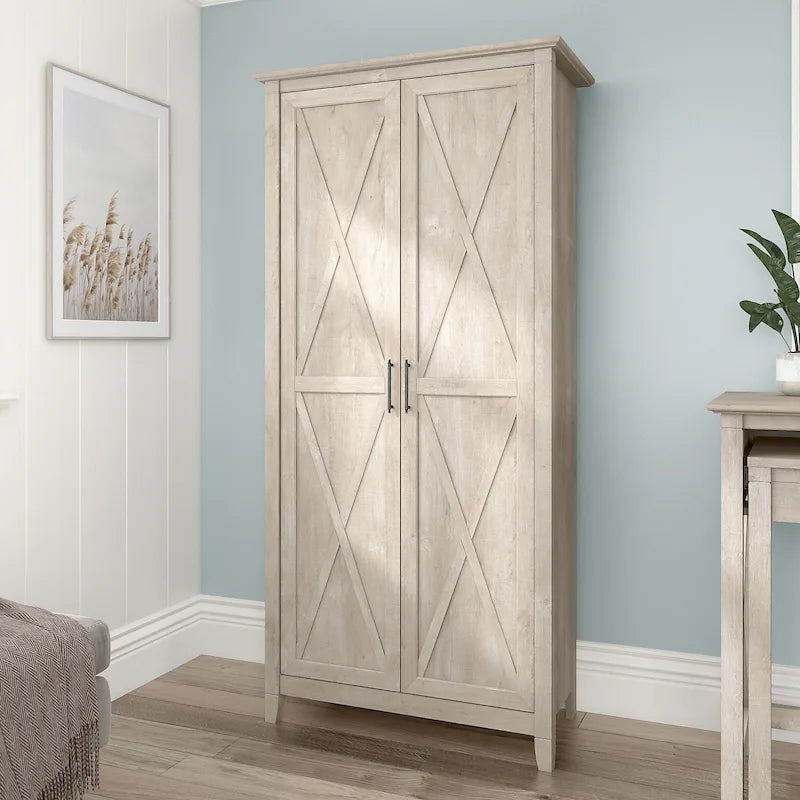 Tall Storage Cabinet with Doors and Shelves