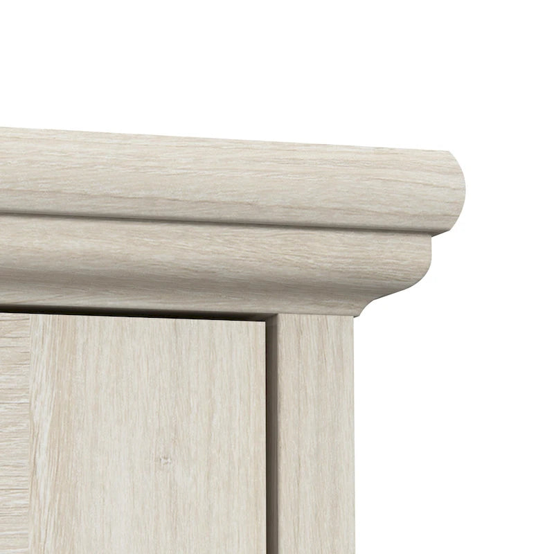 Farmhouse 5 Shelf Bookcase with Glass Doors