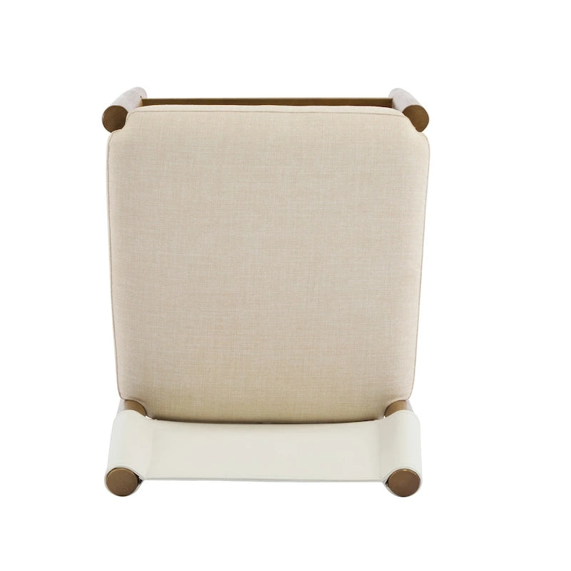 Lot de tabourets de bar modernes en bois de 28.5" avec coussin neutre en polyester pour îlot de cuisine ou bar à domicile