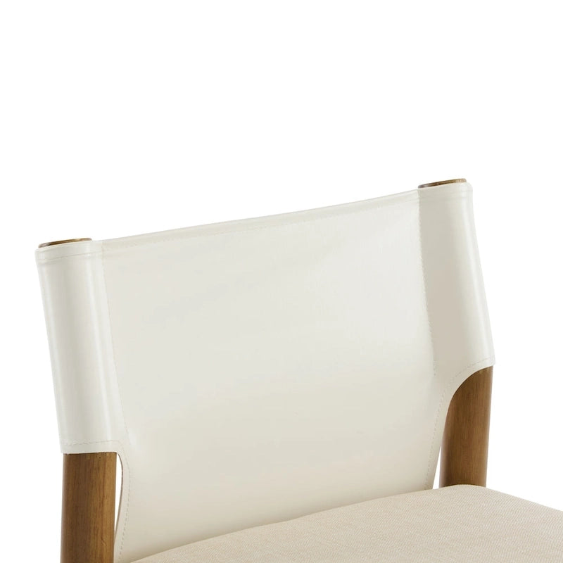 Lot de tabourets de bar modernes en bois de 28.5" avec coussin neutre en polyester pour îlot de cuisine ou bar à domicile