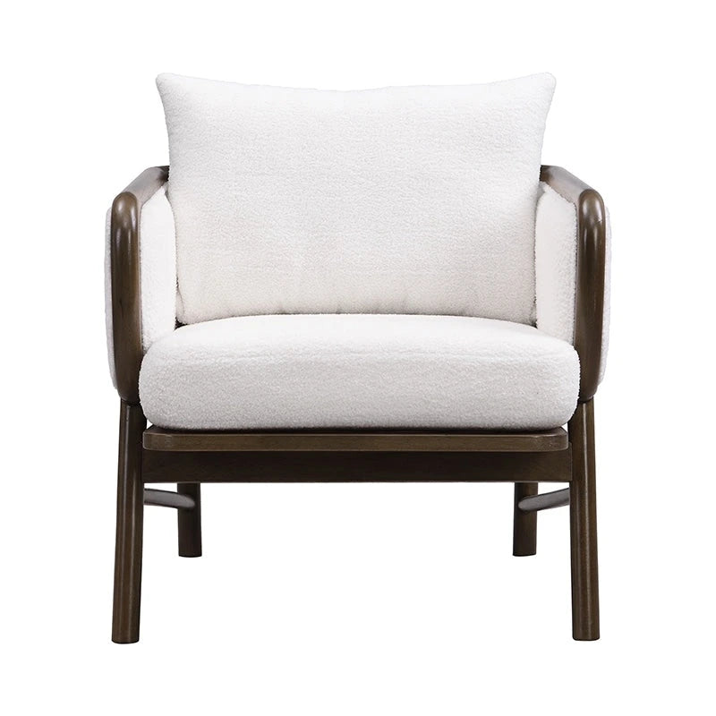 Plush Fabric Accent Chairs (Set of 2)