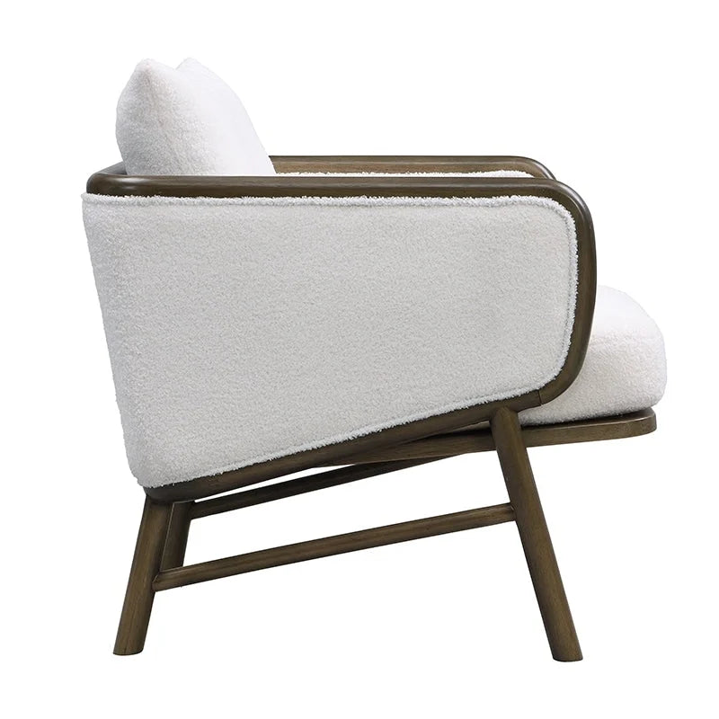 Plush Fabric Accent Chairs (Set of 2)