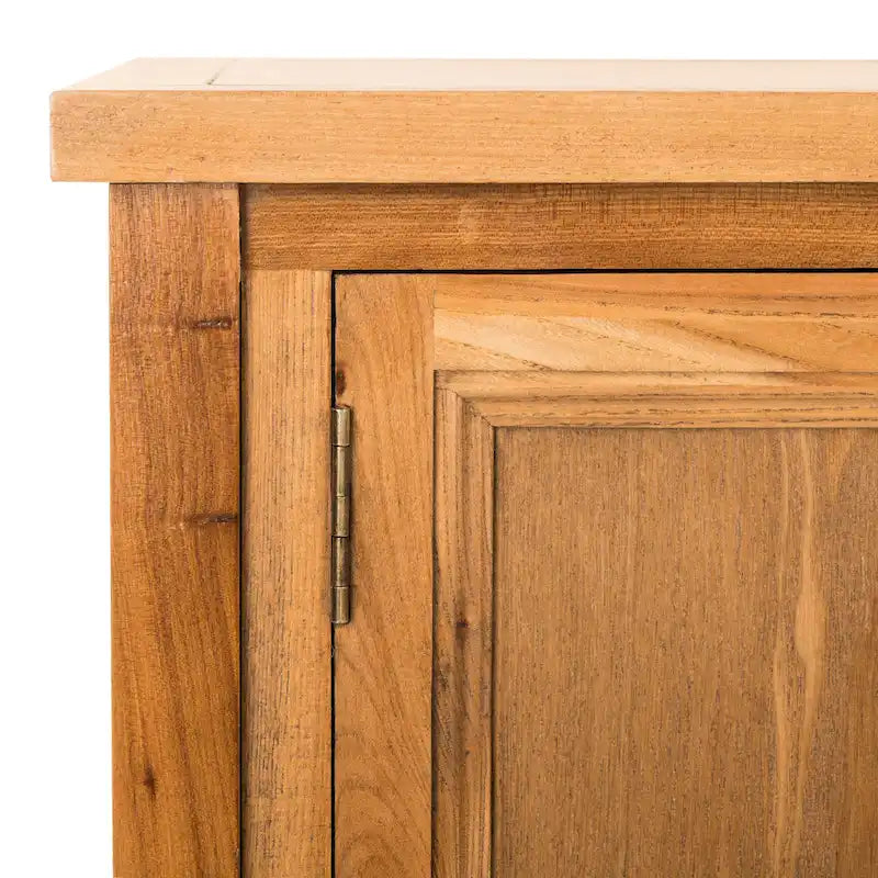Oak Finish Storage Sideboard - 45.7 x 15 x 34 - 17Wx48Dx22H