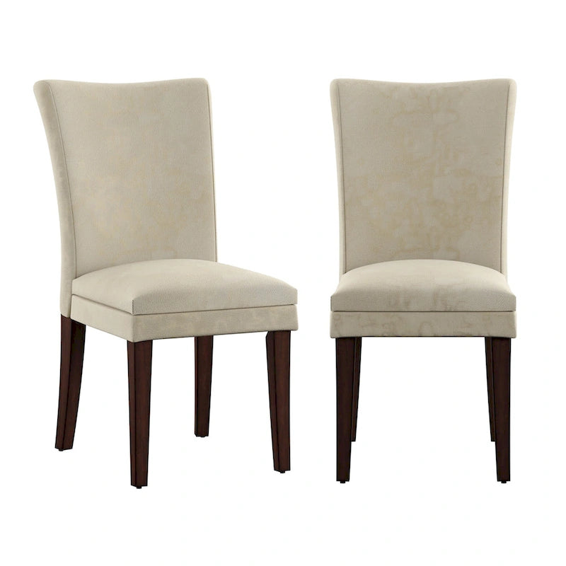 Chenille Upholstered Dining Chairs (Set of 2)