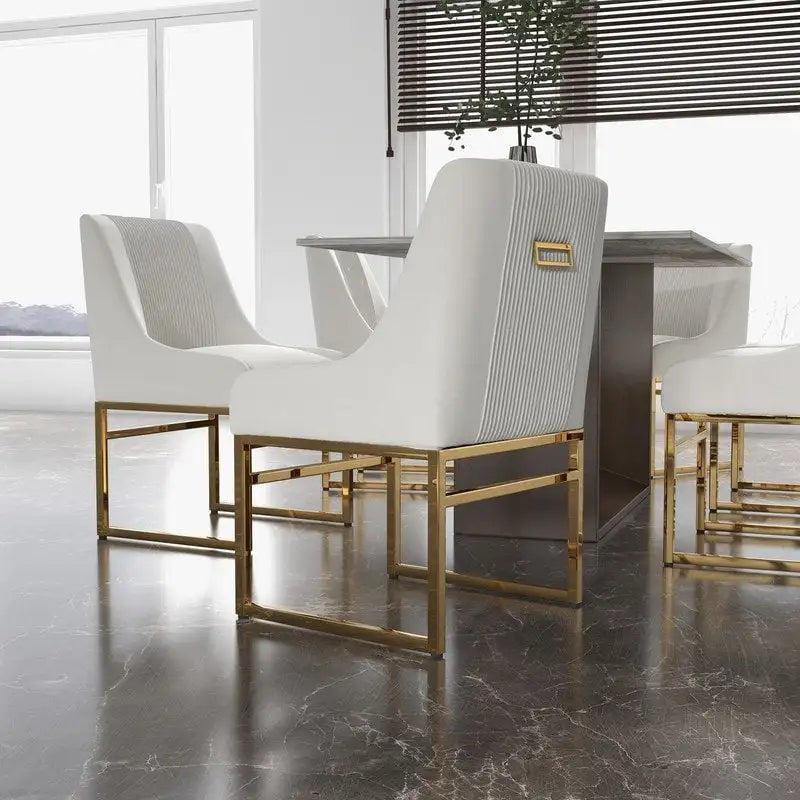 Velvet Accent Chair with Metal Frame Legs, Set of 2