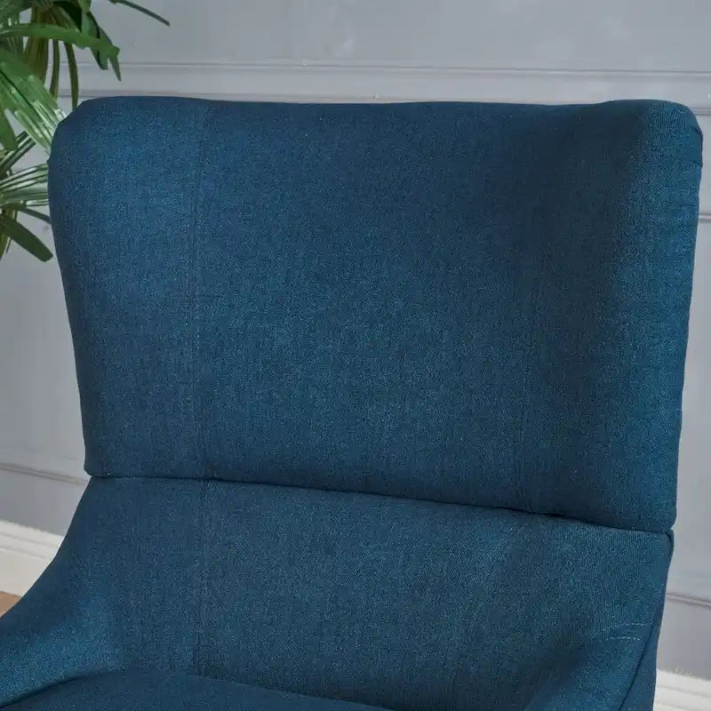 Contemporary Wingback Fabric Club Chair