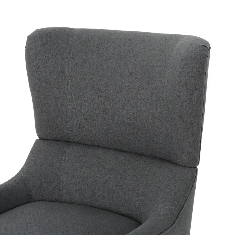 Moderner Club-Sessel mit hoher Rückenlehne aus Stoff