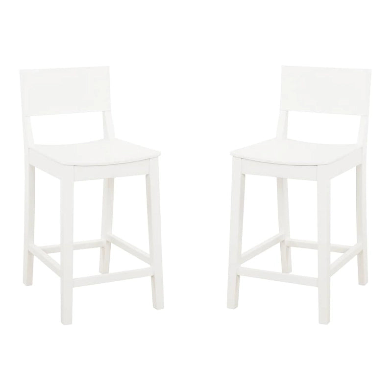Tabourets de comptoir sans accoudoirs en bois de 24 pouces (ensemble de 2)
