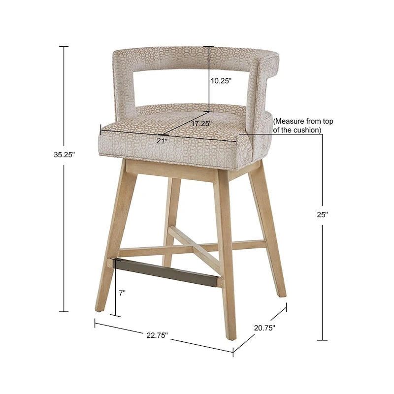 180 Degree Swivel Counter Stool Auto-Return