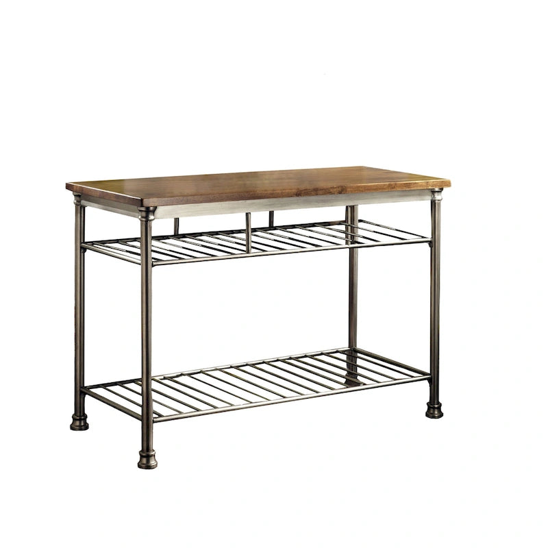 Kitchen Island with Butcher Block Top, 52W