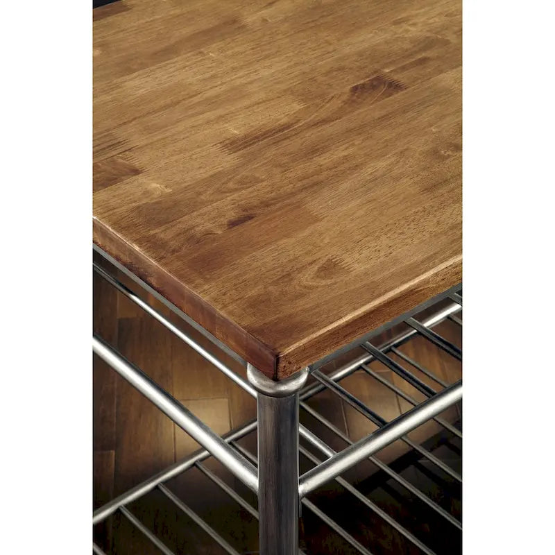 Kitchen Island with Butcher Block Top, 52W