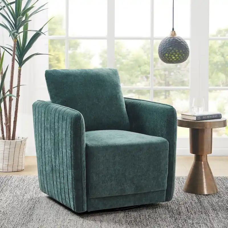 Upholstered 360 Degree Swivel Chair