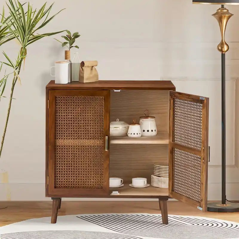 2-Door Accent Cabinet with Shelves
