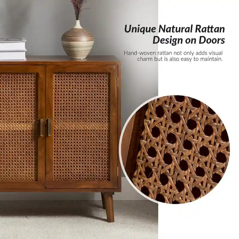 2-Door Accent Cabinet with Shelves