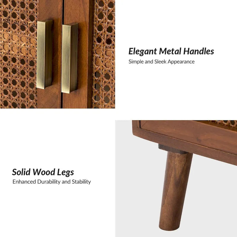 2-Door Accent Cabinet with Shelves