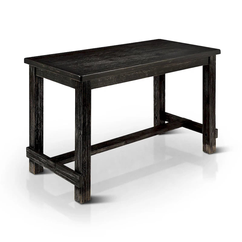 Rustic Black 60-Inch Counter Height Dining Table