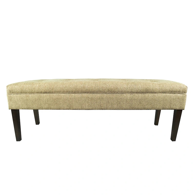 Button Tufted Upholstered Long Bench