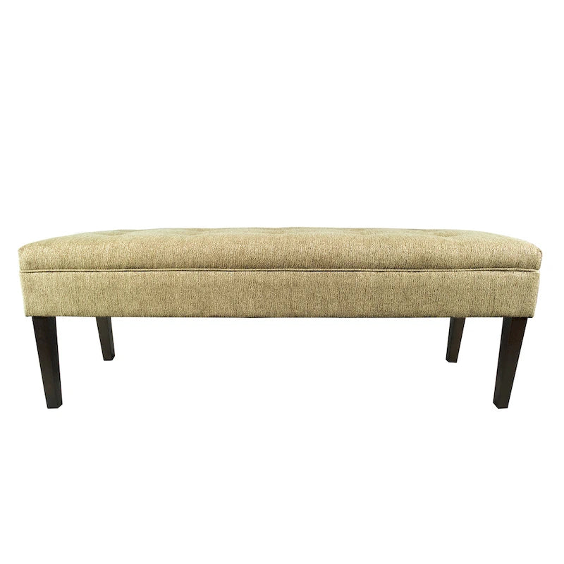 Button Tufted Upholstered Long Bench