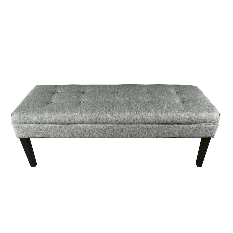 Button Tufted Upholstered Long Bench