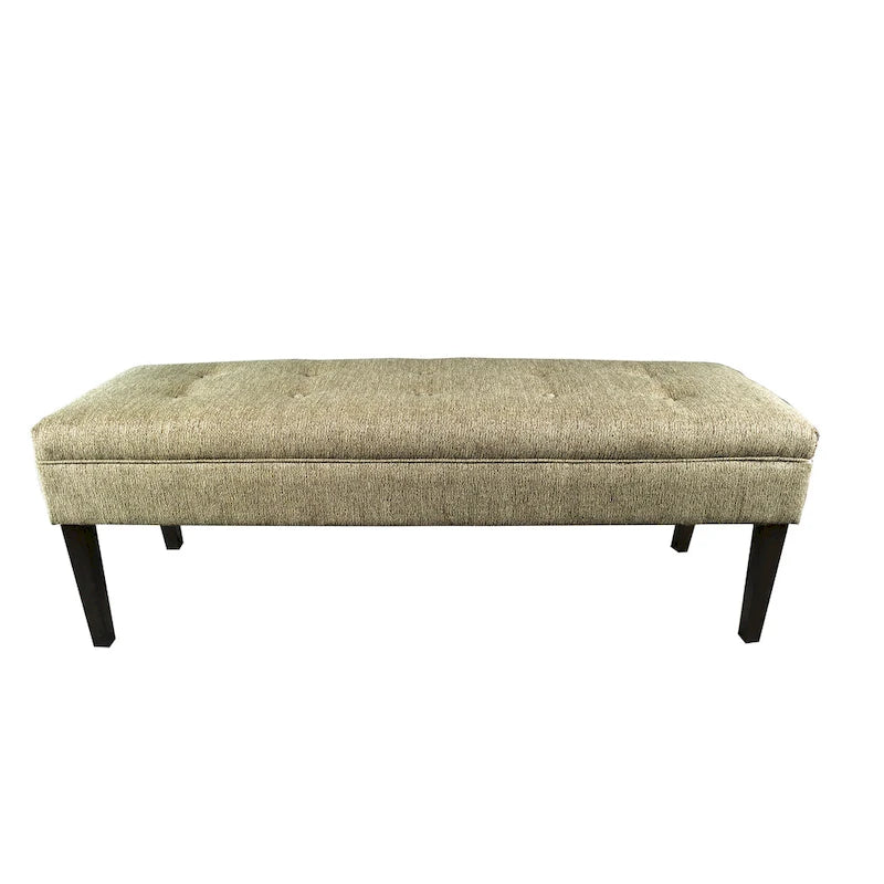 Button Tufted Upholstered Long Bench