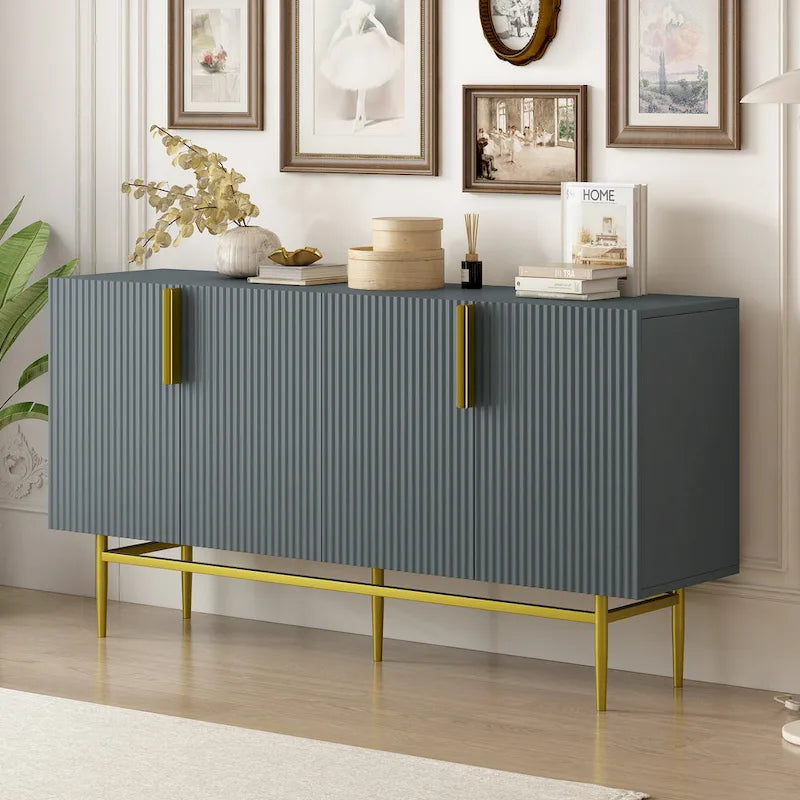 4-Door Sideboard Buffet Cabinet for Dining Room, Living Room, Bedroom & Hallway