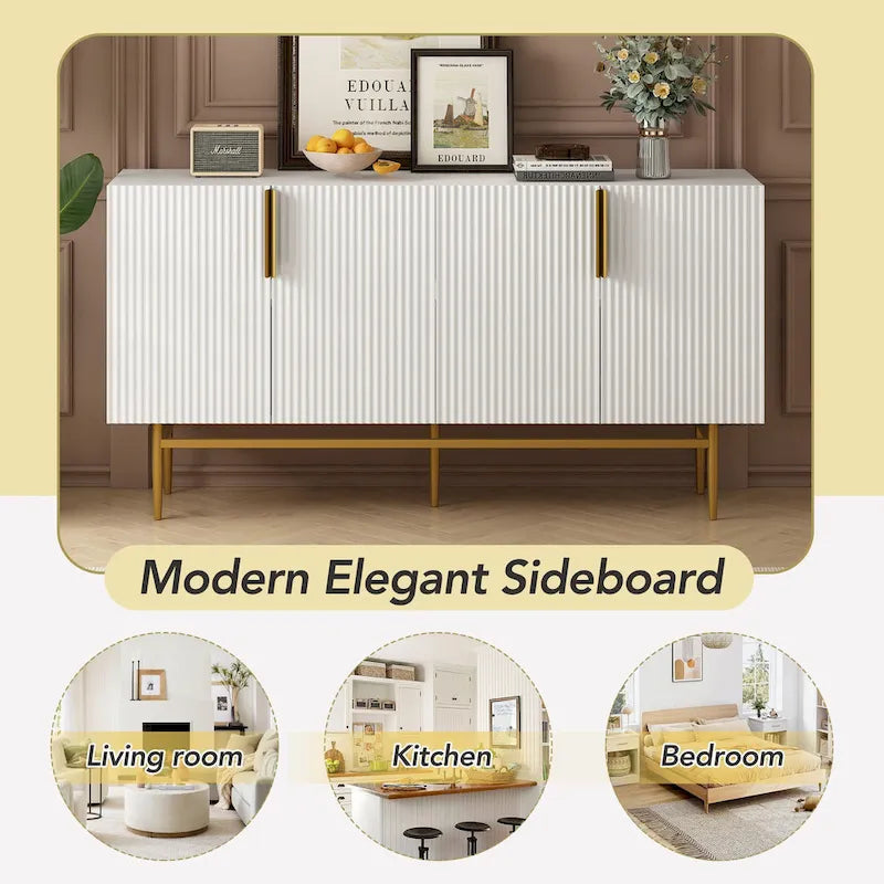 Buffet avec 4 portes pour salle à manger, salon, chambre et couloir