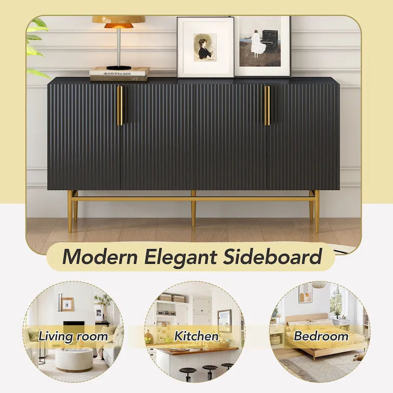 Buffet avec 4 portes pour salle à manger, salon, chambre et couloir