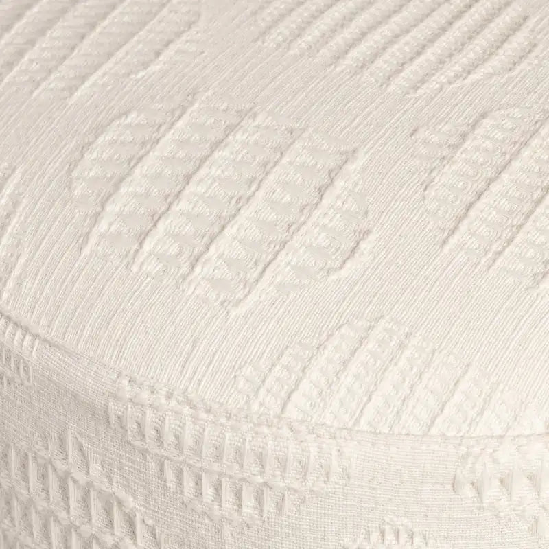 Cream Round Stool
