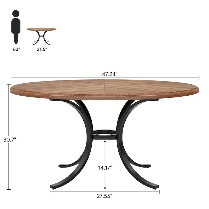 47 Inch Round Dining Table