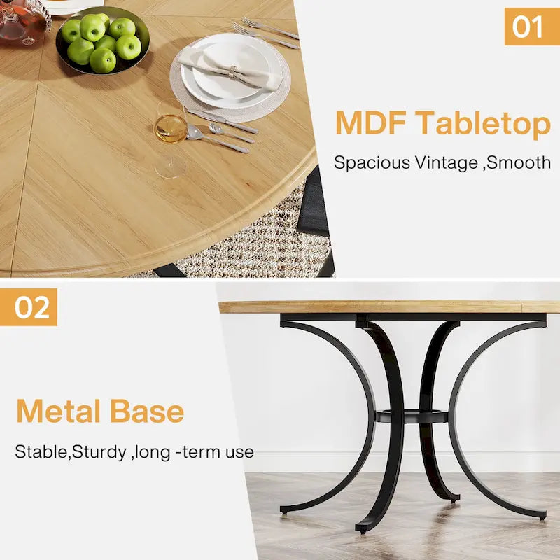 47 Inch Round Dining Table