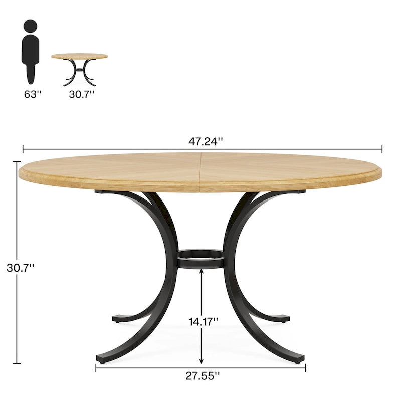 47 Inch Round Dining Table