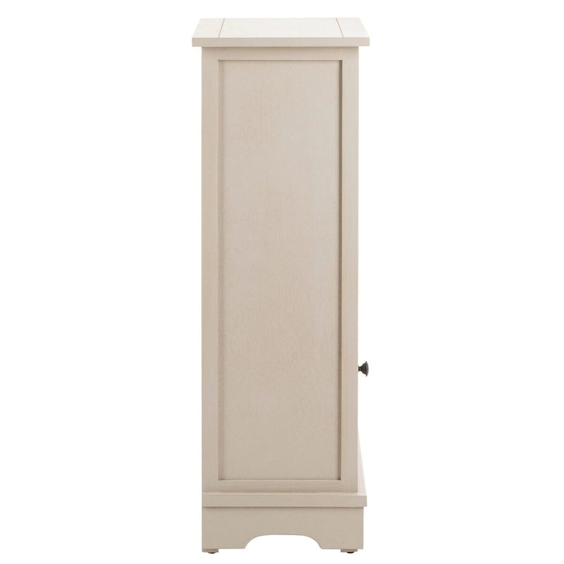 Distressed Black Storage Cabinet - 15.9 x 11.8 x 35
