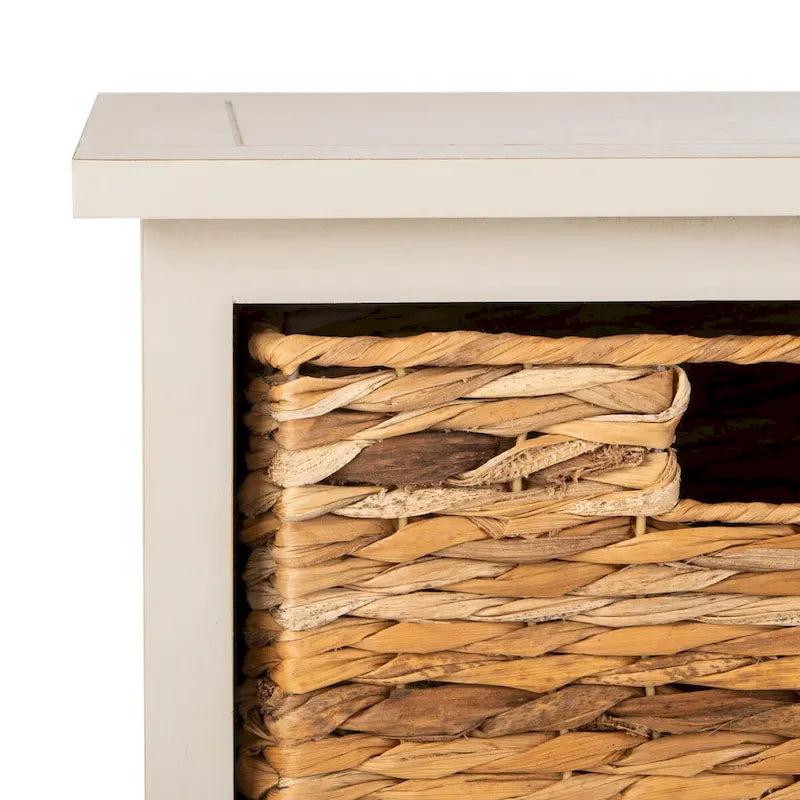 Distressed Black Storage Cabinet - 15.9 x 11.8 x 35