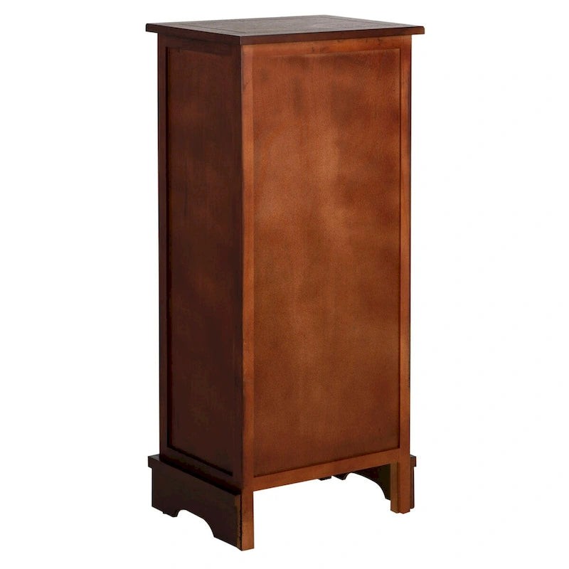 Distressed Black Storage Cabinet - 15.9 x 11.8 x 35