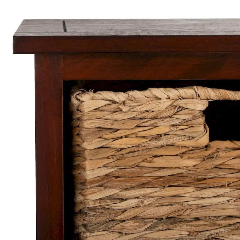 Distressed Black Storage Cabinet - 15.9 x 11.8 x 35