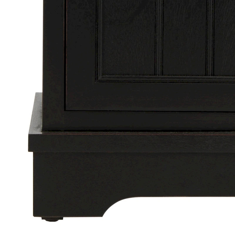 Distressed Black Storage Cabinet - 15.9 x 11.8 x 35