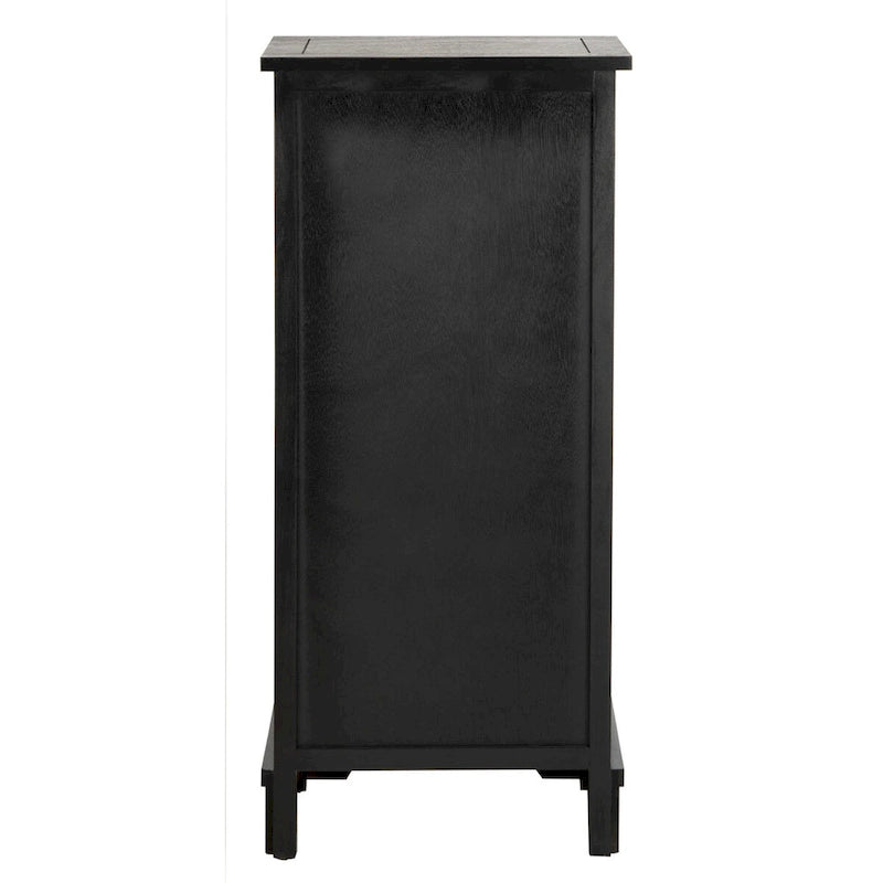 Distressed Black Storage Cabinet - 15.9 x 11.8 x 35