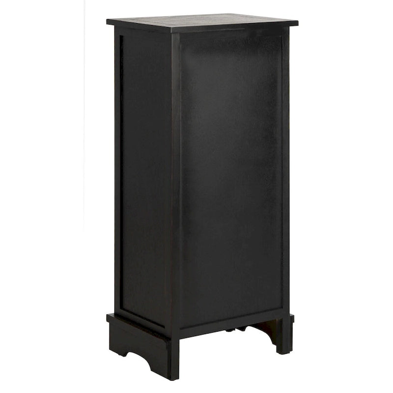 Distressed Black Storage Cabinet - 15.9 x 11.8 x 35