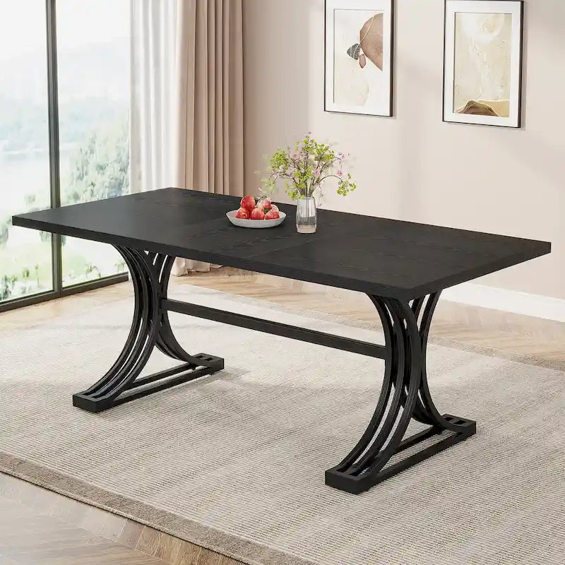Tavolo da pranzo moderno da 63" per cucina e sala da pranzo