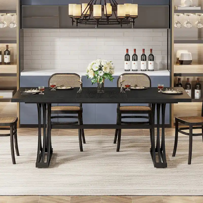 Tavolo da pranzo moderno da 63" per cucina e sala da pranzo
