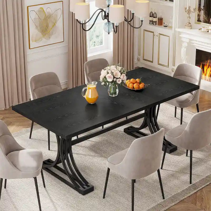 Tavolo da pranzo moderno da 63" per cucina e sala da pranzo
