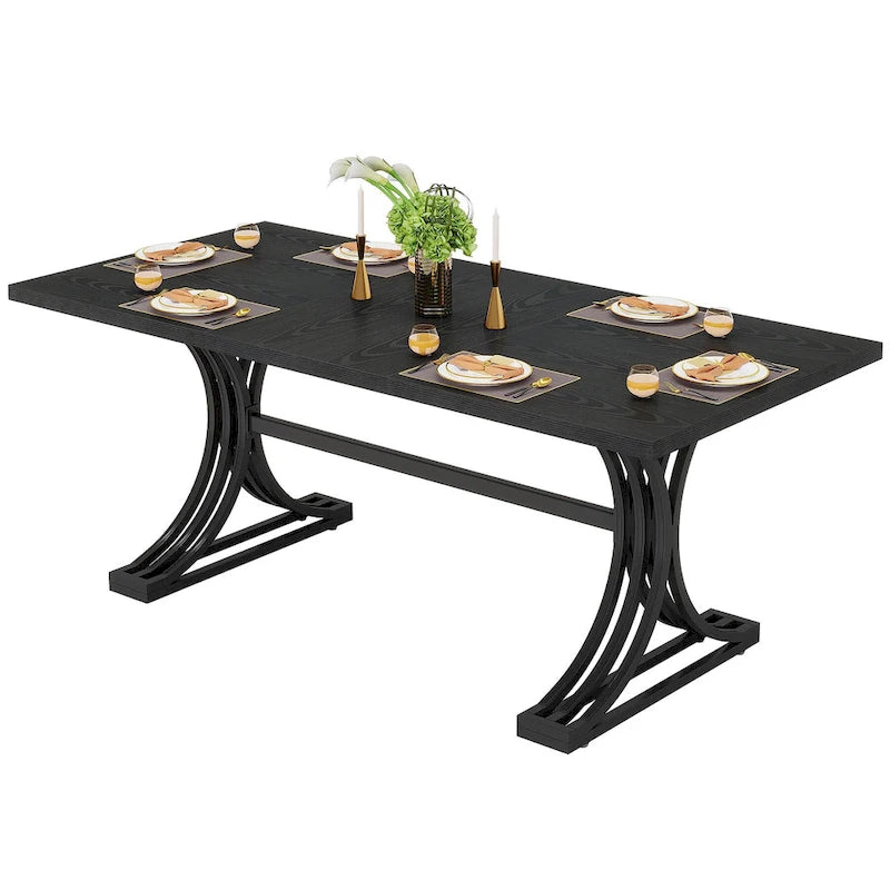 Tavolo da pranzo moderno da 63" per cucina e sala da pranzo