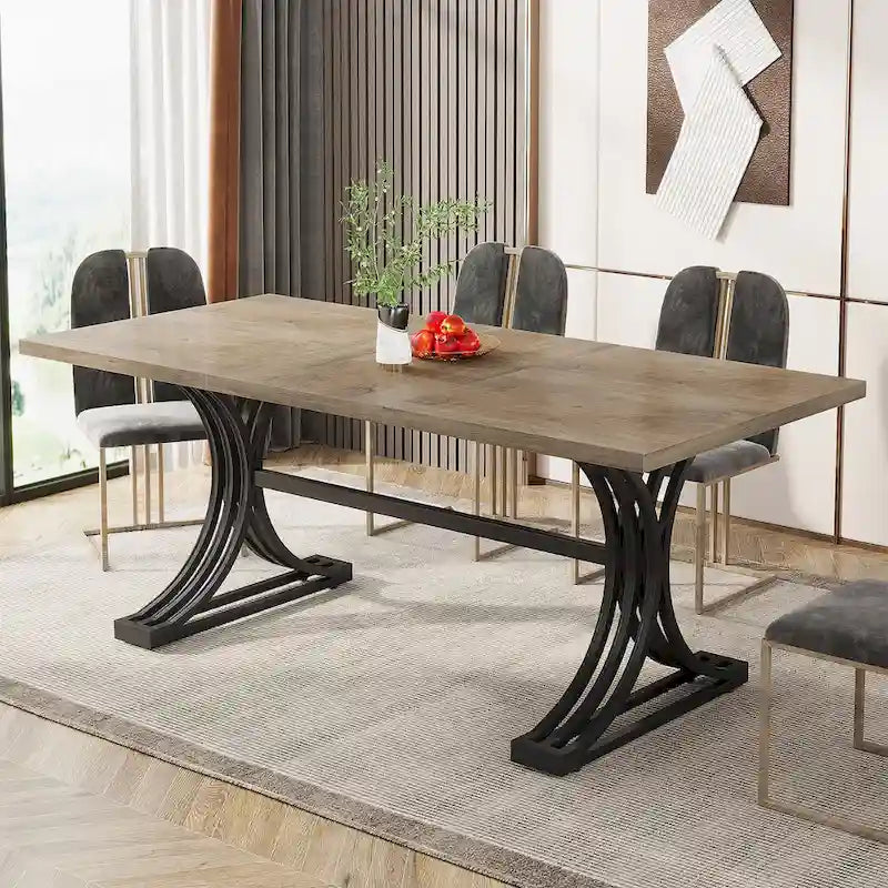 Tavolo da pranzo moderno da 63" per cucina e sala da pranzo