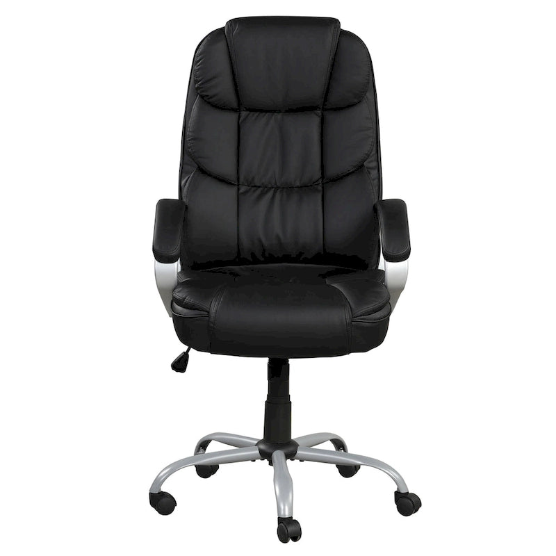 Ergonomic Swivel Office Chair with Padded Armrests