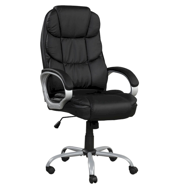 Ergonomic Swivel Office Chair with Padded Armrests
