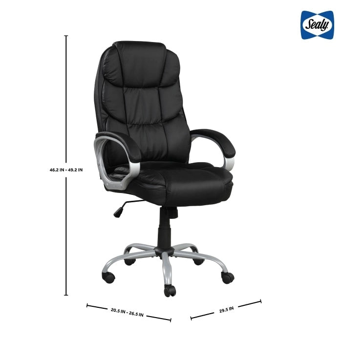 Ergonomischer drehbarer Bürostuhl mit gepolsterten Armlehnen