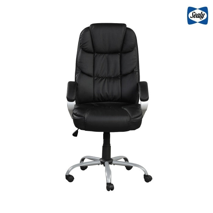 Ergonomischer drehbarer Bürostuhl mit gepolsterten Armlehnen