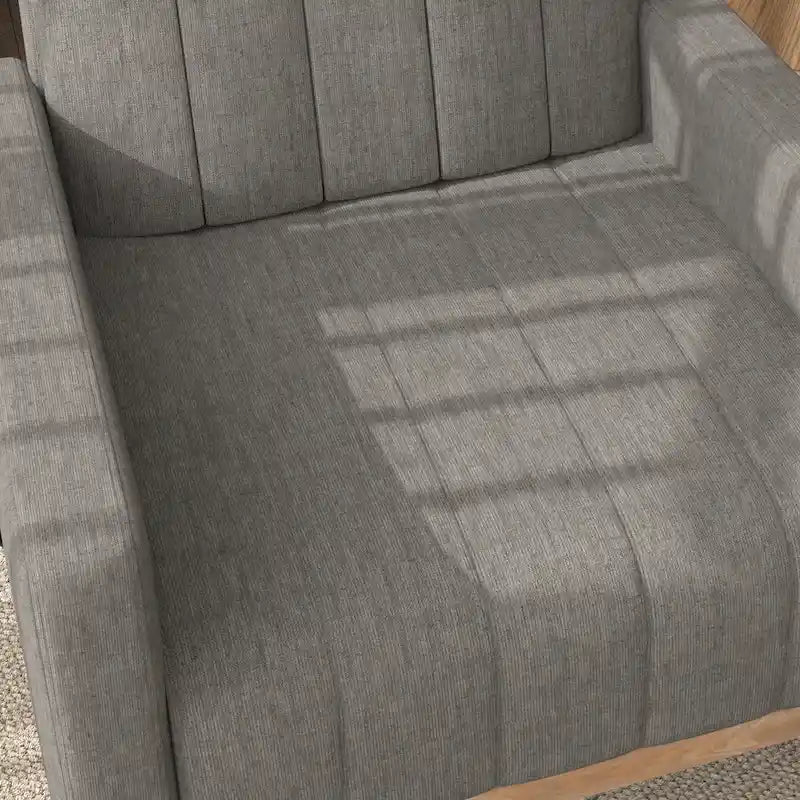 Adjustable Rocking Chair with High Back and Foot Rest
