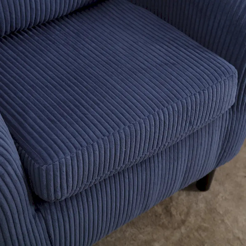 Fabric Bucket Chair with Cushion and Pillow