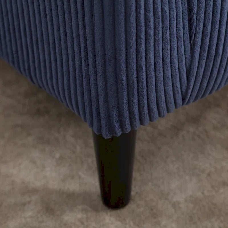 Fauteuil seau en tissu avec coussin et oreiller